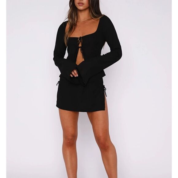 new whitefox New Flame Mini Skirt Black - Picture 3 of 10